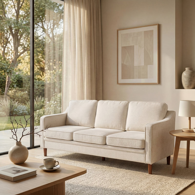 72.8''W Chenille Living Room Sofa 