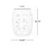 Table d'appoint en métal noir avec motif en fer élégant, 16,5 po x 16,5 po x 20,75 po, aucun assemblage requis, fabrication 16,50 po x 16,50 po x 20,75 po-1839540110-1839540104