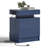 Westerly Modern Style Wooden Nightstand with LED Light and Storage Drawers-942507172-949784268