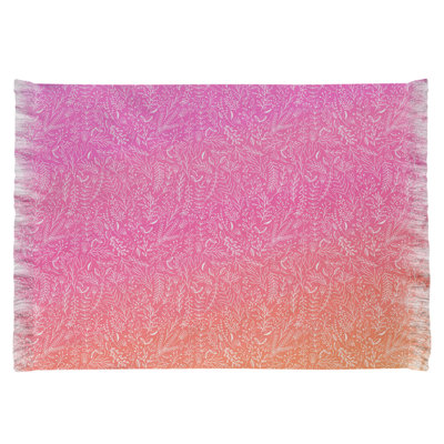 Tapis jaune/rose floral dégradé ditsy Mcguigan
