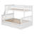 Twin Over Full Bunk Bed With Drawers, Convertible Wood Bunk Bed With Ladders, Solid Wood Bunk Bed Frame-951246593