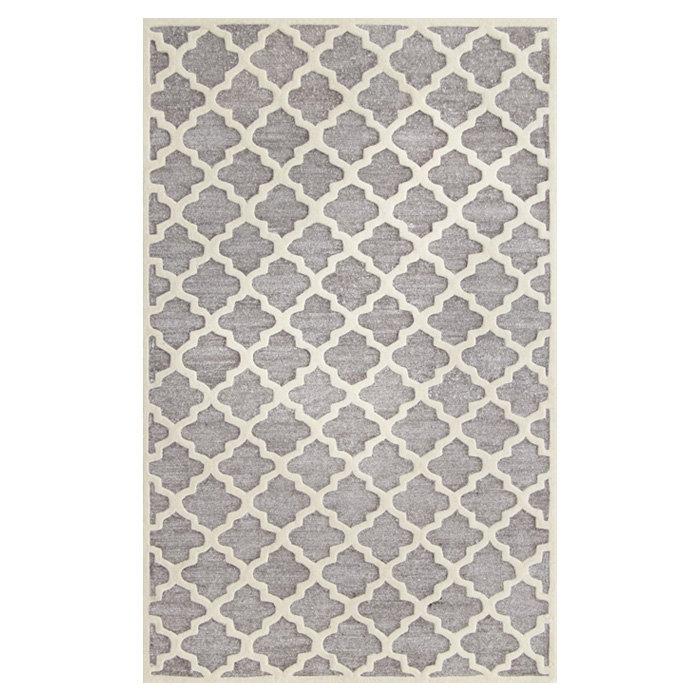 Tapis géométrique touffeté à la main Precious, Rectangle 8 pi 9 po x 12 pi