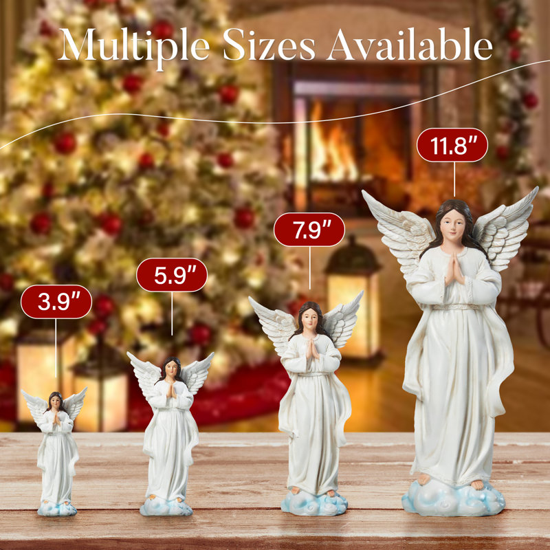 13 pièces de figurine de crèche en résine de luxe, ensembles de crèche de Noël de 5,9 po pour Noël
