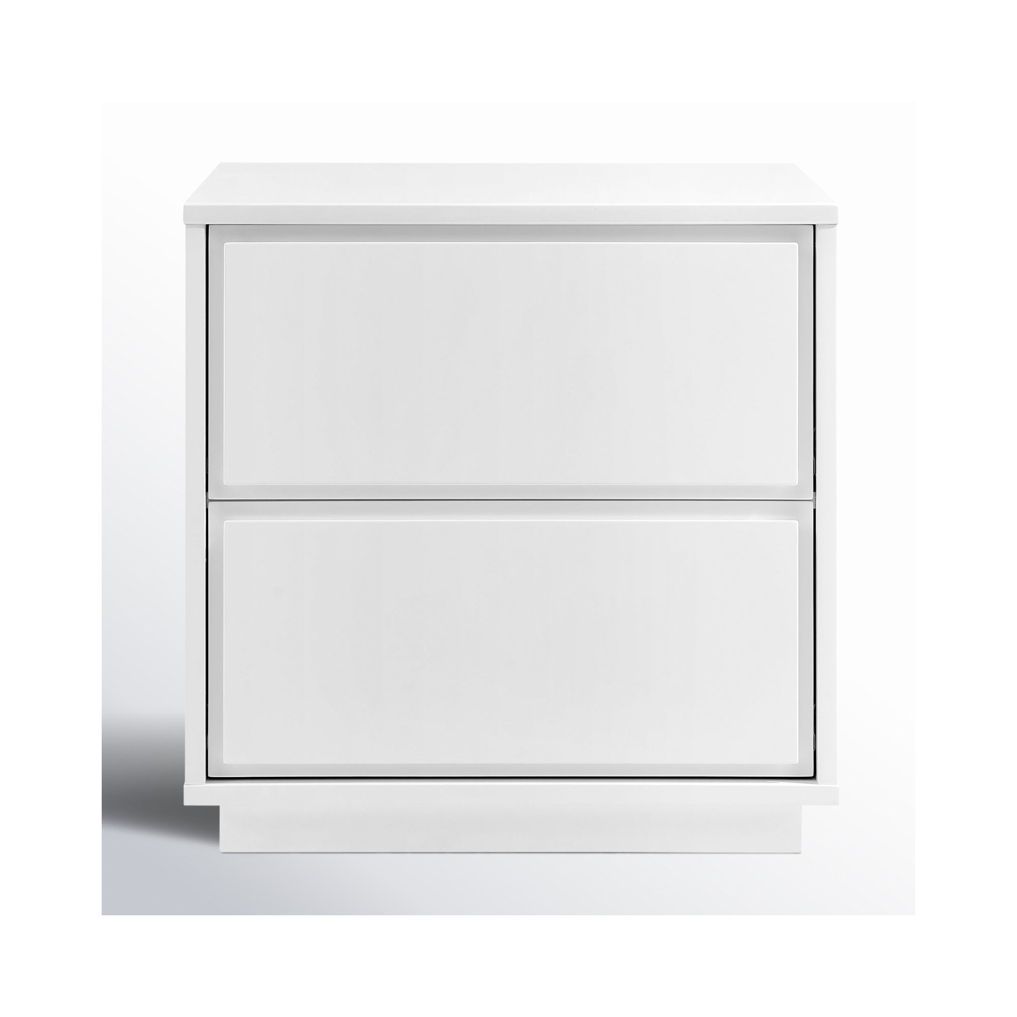 Carson Fully Assembled 2 - Drawer End Table, White
