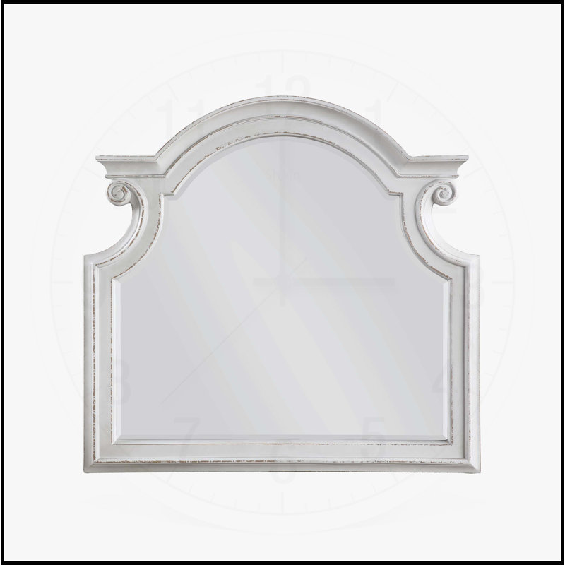Florian Antique White Finish Mirror