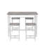 Ensemble de table de cuisine 5 pièces avec 5 tabourets de bar 5 pièces