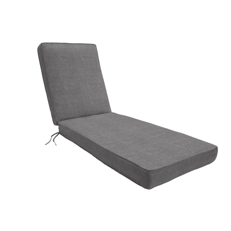 Coussin de siège / dossier d'extérieur Sunbrella, Tissage uni ardoise coulée Sunbrella®, H 2,5 po x l 26 po x P 82 po