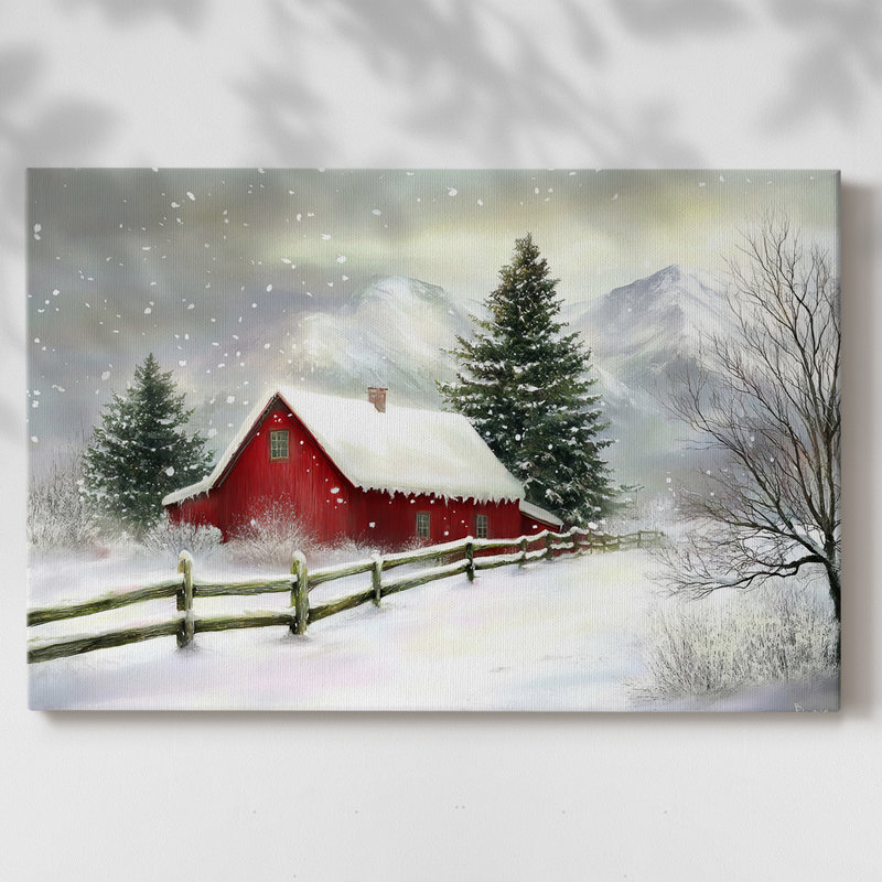Art des Fêtes de Noël III - Toile tendue avec châssis - Lxxix, H 40 po x l 60 po