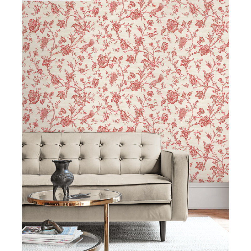 Papier peint à motif floral avoine Concheta Designs Oat Stoney Brook, Biscotti métallique