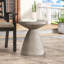 Table d'appoint d'extérieur en béton léger