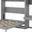 Lit escamotable mural avec bureau, armoire supérieure et tablettes de rangement, lit pliable peu encombrant-1140198196-1140198202