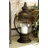 Metal Decorative Brown Indoor Outdoor Candle Lantern with Handle