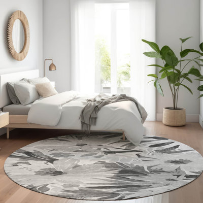 Tapis intérieur / extérieur gris Twillith 