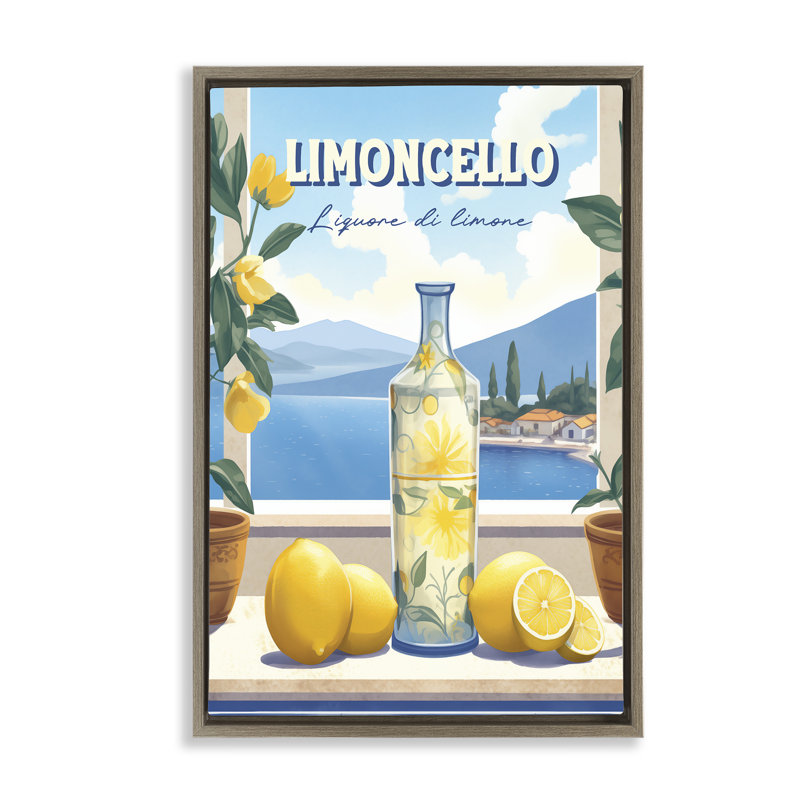 Cadre flottant Limoncello, conçu par Andreas Magnusson, H 25 po x l 17 po, Cadre flottant orme Montalcino