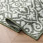 Feya Machine Woven Synthetic Damask Aera Rug in Green/White-37698424-51184565