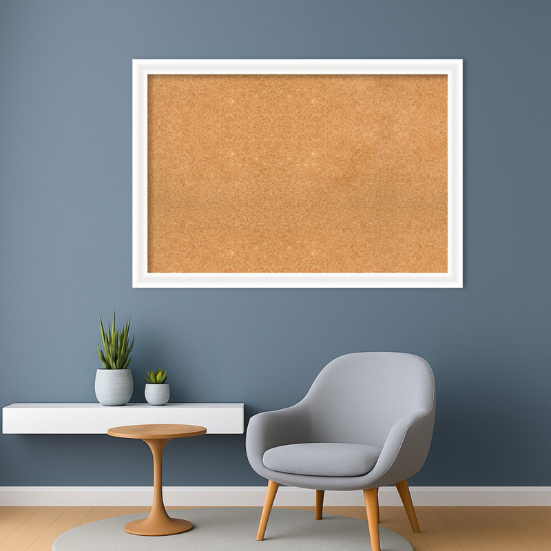 Tableau blanc à panneau étroit en bois Oliver, H 27 po x l 39 po, Naturel