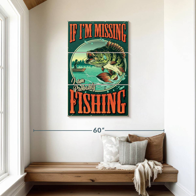 Senne Bass Fishing, H 45 po x l 28 po