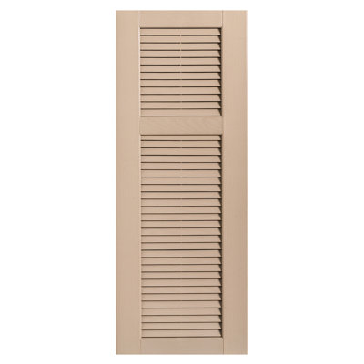 Straight Top Cottage-style Open Louvre Shutters Pair