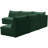 Ensoll Velvet L-Shaped Sectional Reversible-1496889978