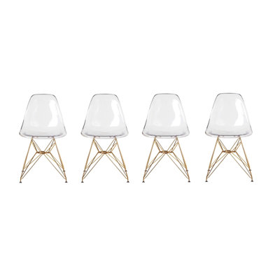 Chaise d'appoint Stoneham en transparent