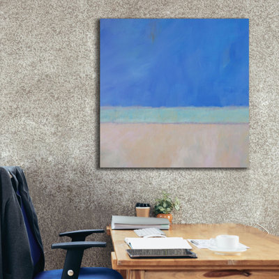  «Wintergreen Sea 1» par Carol Young, art mural sur toile, 37 po x 37 po