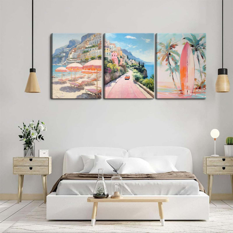 3 Piece Wrapped Canvas Print, 30" H x 40" W