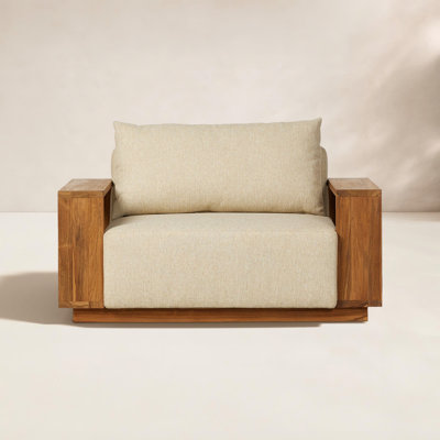 Nathania Teak Patio Lounge Chair