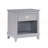 1Pc Nightstand With Storage Drawer Bottom Shelf Classic Style Bedroom Furniture-122000244