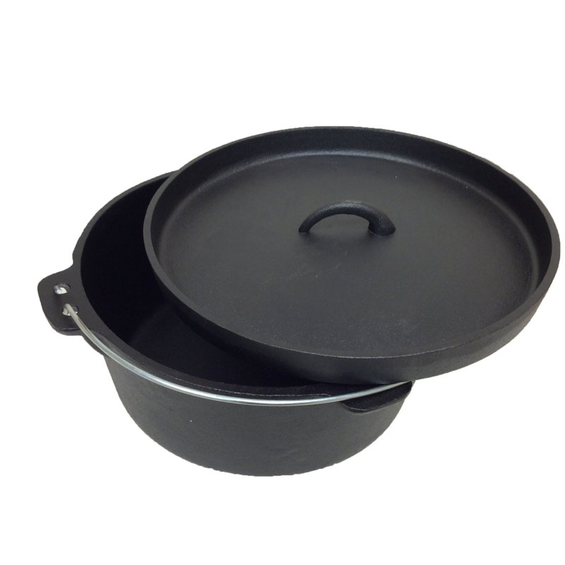 Cocotte en fonte ronde avec couvercle Cuisiland, 4,5 pte