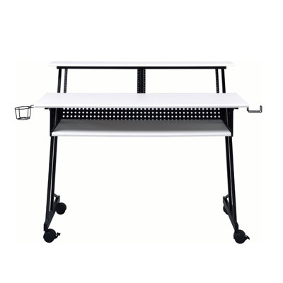 Music Recording Studio Desk with Keyboard Tray