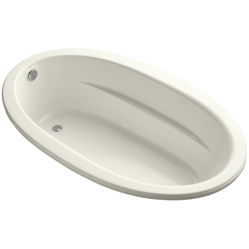 Sunward 72" x 42" Soaking Bathtub, Biscuit