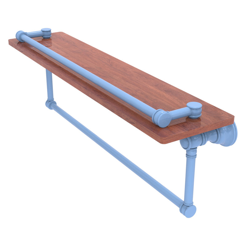 Tablette flottante avec barre à serviettes Carolina, Bleu troll plat