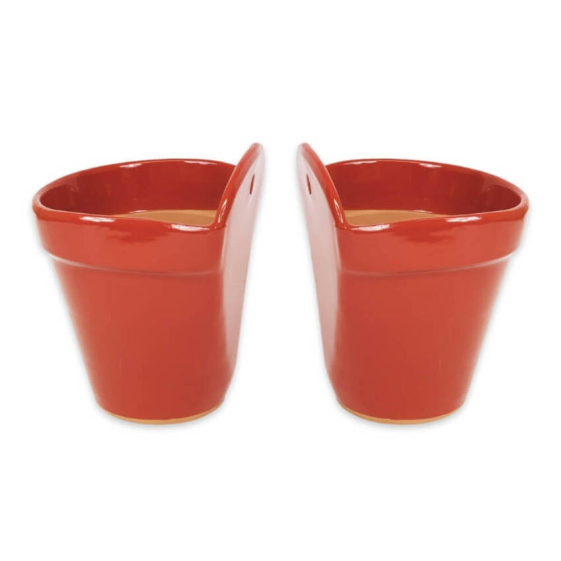Leneta Handmade Pot Planter, Red