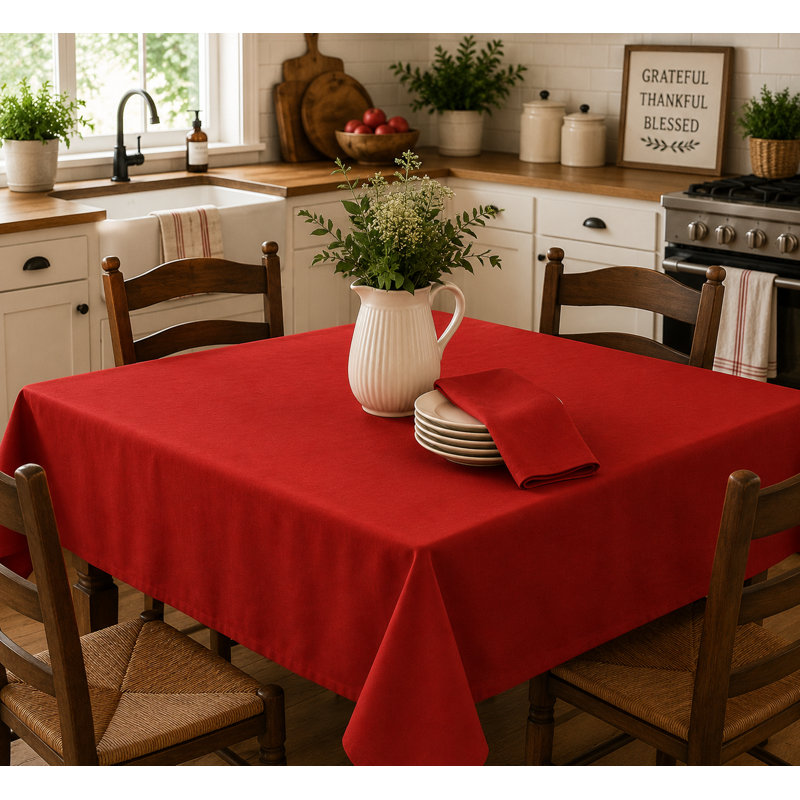 60 po x 86 po Nappe rouge, 60 po x 86 po
