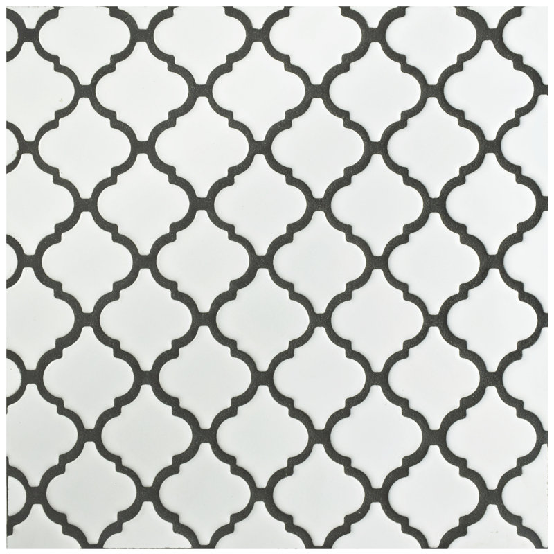 Hudson Tangier 2" x 2" Porcelain Grid Mosaic Wall & Floor Tile, Glossy White