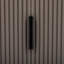 Armoire de rangement avec poignées en métal et porte à rayures verticales-1850780507