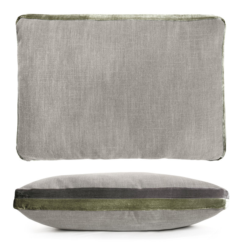 Double Tuxedo Pillow Cover & Insert, Oregano, Rectangle 14"H x 20"W