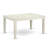 6 Piece Dining Room Furniture Set Contains a Rectangle Kitchen Table with Butterfly Leaf and 4 Dining Chairs with a Bench, Linen White