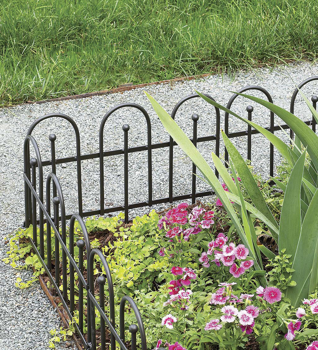 Evergreen Enterprises, Inc Iron Fence Wrought Iron Edging with Ground