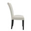 Chaises de salle à manger rembourrées en similicuir blanc crème-1731846112
