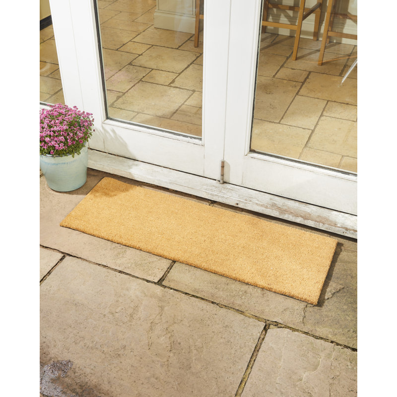 Calvete Non-Slip Solid Color Doormat, 1.5cm H x 45cm W x 120cm L