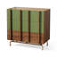 Meuble d'appoint en bois fabriqué vert de style moderne du milieu du siècle-1650088531