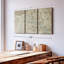 «Monuments of Paris Map Blue» sur toile-1672101171