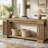 70.9'' Farmhouse Console Table with 2-Tier Storage-83867665