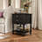 Elegent Nightstand With 2-Drawer & 1-Shelf-1594567076