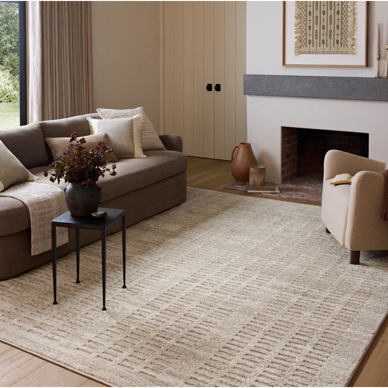 Amber Lewis x Loloi Monty  Ivory / Beige Area Rug, Rectangle 11'6" x 15'