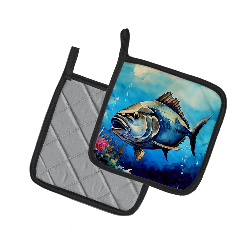 Caroline's Treasures Nautical Collection Polyester Potholder Set