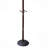 73" Tall Chrome And Wood Coat Rack-493401489