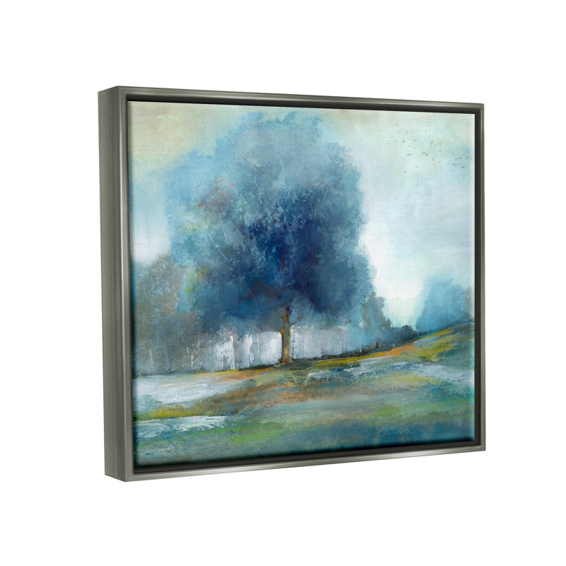 Art mural sur toile flottant Wildon Home®, H 25 po x l 31 po x P 1,7 po, Cadre flottant gris lustré