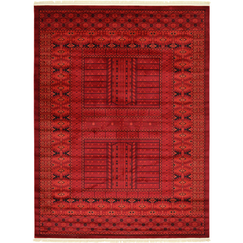 Amro Geometric Indoor Rug, Rectangle 7'10" x 11'